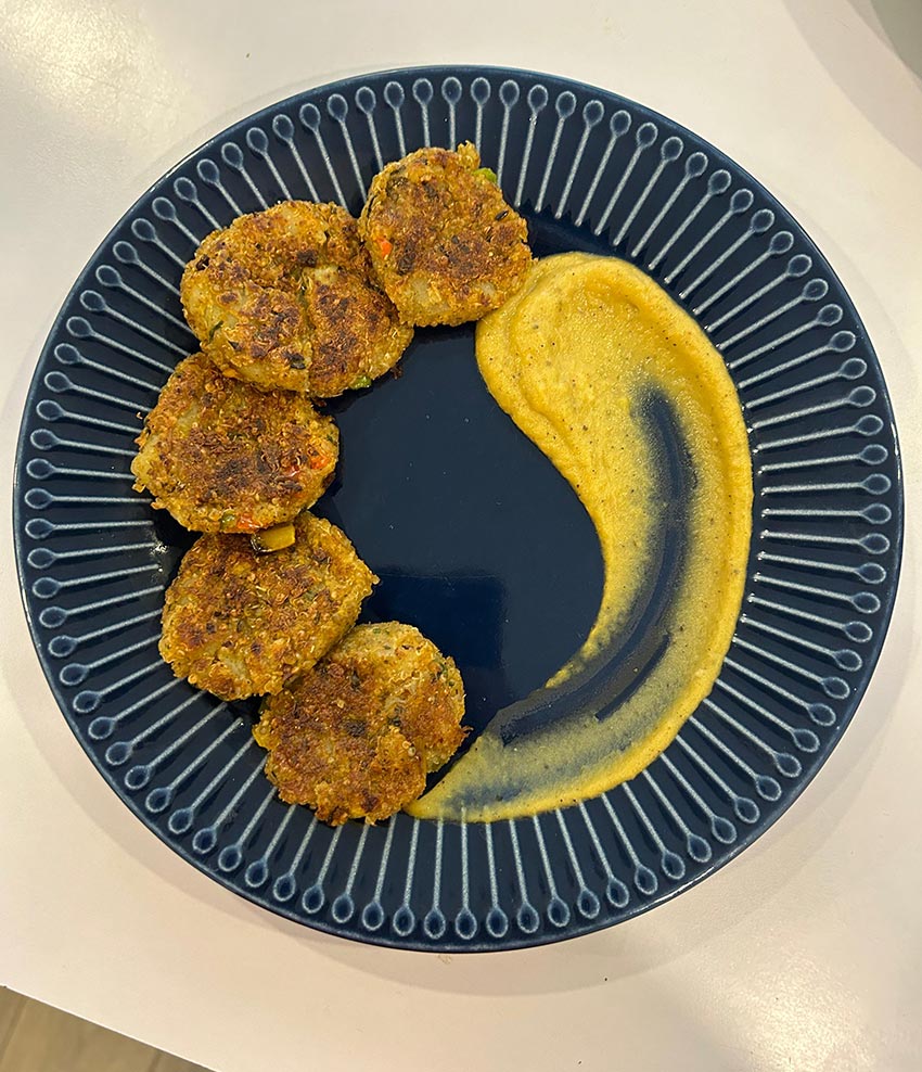 Featured image for “Quinoa Patties with Pumpkin Ketchup”